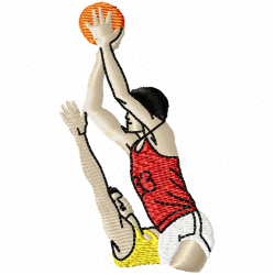 Basketball Embroidery Design 6